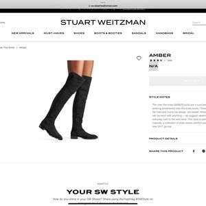 NWT Stuart Weitzman ‘Amber’ over the knee boots